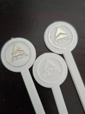 Vintage Lot of 3 Delta Swizzle Sticks